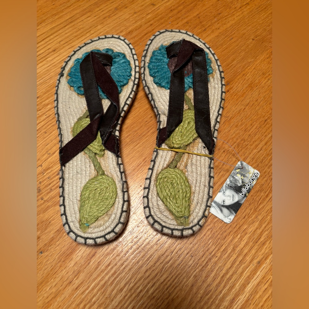 Billabong Floral Sandals NWT